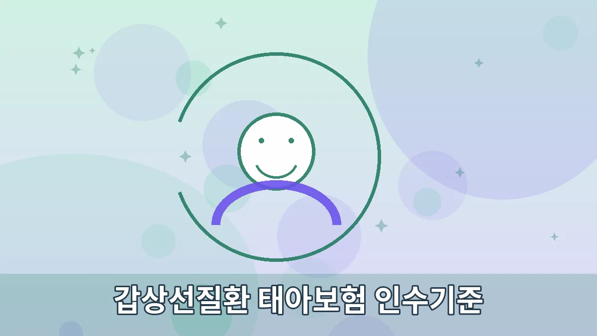 갑상선질환 태아보험 인수기준 안내 이미지 3